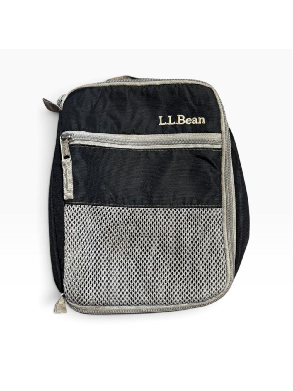 L.L.Bean Lunch Bag Box One Size Black and Grey